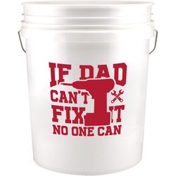 ACE Father's Day White Polyethylene Bucket