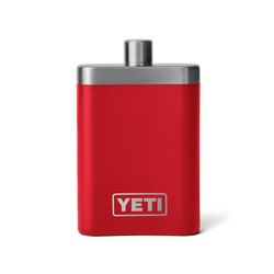 YETI 7 oz Rescue Red Stainless Steel Flask