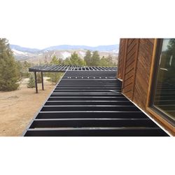Fortress Building Products Evolution 144 in. L X 8 in. W Metal Black Sand S-Ledger 1 pk