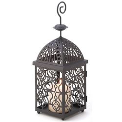 Gallery of Light Swirled Birdcage Iron Black Lantern