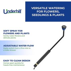 Underhill Proline 3 Pattern Adjustable Shower ABS Watering Wand