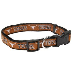 Pets First Team Colors Texas Longhorns Nylon Dog Collar Small
