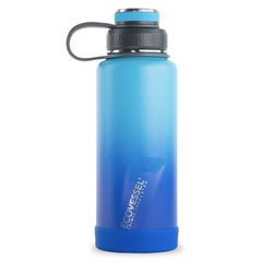 EcoVessel Boulder 32 oz Deep Sea BPA Free Insulated Water Bottle w/ Strainer