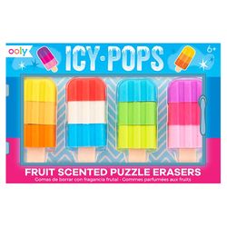 OOLY Assorted Pencil Eraser 4 pk