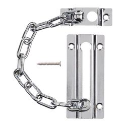 Ace 3.38 in. L Chrome Steel Chain Door Guard
