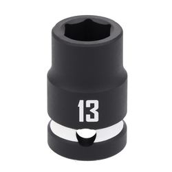 CRAFTSMAN 13 mm X 1/2 in. drive Metric 6 Point Shallow Impact Socket 1 pc