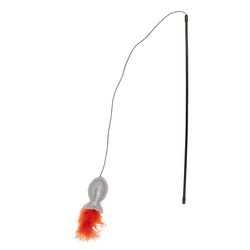 Pavilion Furever Pawsome For Cat Red/Gray Polyester Fish Cat Toy 18 1 pk