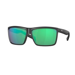 Costa Rinconcito Sunglasses Men's Matte Black Frame Green Mirror 580G Lens