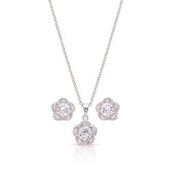 Montana Silversmiths Women's Starlight Flower Silver Jewelry Sets Water Resistant