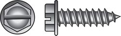 HILLMAN No. 12 Ga. X 1-1/4 in. L Slotted Hex Head Sheet Metal Screws 100 pk
