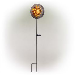 Alpine Assorted Metal 21 in. H Solar Garden Stake