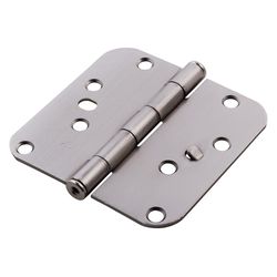 Ace 4 in. L Satin Nickel Residential Door Hinge 3 pk