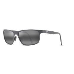 Maui Jim Anemone Sunglasses Men's Satin Black Frame Neutral Gray Lens Polarized