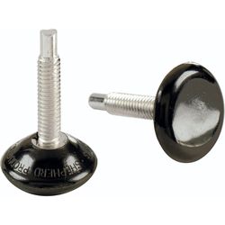 Shepherd Hardware Black 1-1/4 in. Screw-On Metal Chair Glide 4 pk