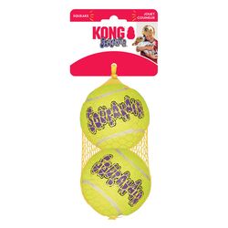 Boss Pet Kong For Dog Green Rubber SqueakAir Balls Dog Toy Large 2 pk