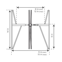 Gardien Black Steel Plant Stand