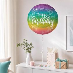 Anagram Balloons Birthday Sparkle Foil Balloon 1 pk