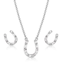 Montana Silversmiths Women's Lucky Stride Horseshoe Jewelry Sets