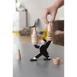 Kikkerland Don't Tip the Waiter Stacking Game