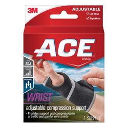 3M Ace Black Wrist Support 1 pk
