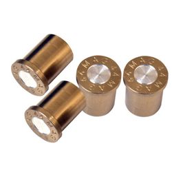 Custom Accessories Copper 44 Mag Valve Caps 4 pk