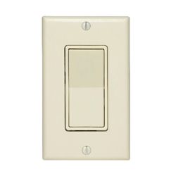 Leviton 15 amps Rocker Switch Light Almond 1 pk