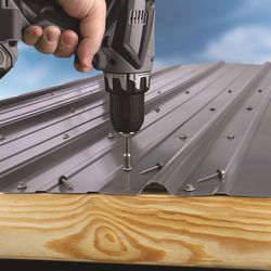 Teks No. 9 in. X 1 in. L Hex Drive Hex Washer Head Self Tapping Roofing Screws