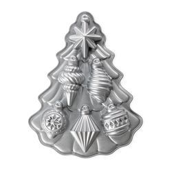 Nordic Ware 10 in. W X 13 in. L Vintage Ornament Cakelet Pan Silver