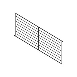 Fortress Railing Products Fe26 Axis Horizontal Stair Panel 40 in. H X 1 in. W X 96 in. L Steel Stair
