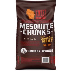 Smokey Woods All Natural Mesquite Wood Smoking Chunks 350 cu in