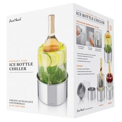 Final Touch Silver Stainless Steel Wine Chiller