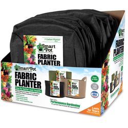 Smart Pot 9.5 in. H x 14 in. W Polyresin Raised Garden Bed Black