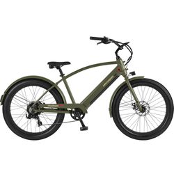 Retrospec Chatham Rev+ 2 Unisex Electric Beach Cruiser Matte Olive Drab