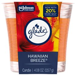Glade Orange Hawaiian Breeze Scent Jar Air Freshener Candle 3.4 oz