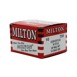 Milton Air Plug 3/8 in. MPT 10 pc