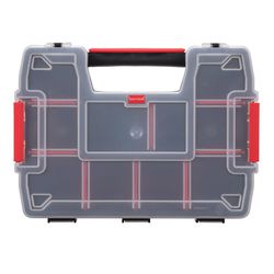 CRAFTSMAN 8.5 in. W X 2.5 in. H X 11.5 in. D Storage Organizer Plastic 10 compartments Black/Red
