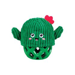 Pet Shop by Fringe Studio For Dog Green Plush/Rubber Prickly But Sweet Dog Toy