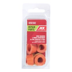 Ace Assorted in. D Rubber Cone Washer 8 pk