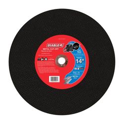 Diablo 14 in. D X 1 in. X 1/8 in. thick Aluminum Oxide High Speed Metal Cut-Off Disc 1 pk