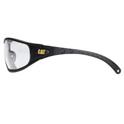 CAT Anti-Fog Tread Adjustable Safety Glasses Clear Lens Black/Yellow Frame 1 each