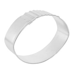 R&M International Corp 3 in. W X 4 in. L Football Cookie Cutter Silver 1 pc