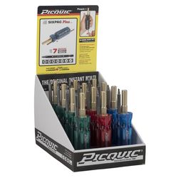 Picquic Sixpac Plus Multi-Bit Screwdriver 5.95 in. 7 pc