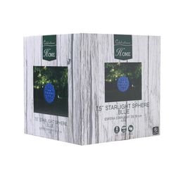 Celebrations LED Blue 100L T5 Starlight Sphere 7.5 in. Hanging Decor