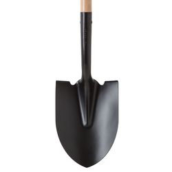 Home Plus 39 in. Steel Round Digging Shovel Wood Handle