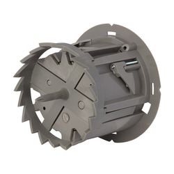 Madison Electric Smart Box New and Old Work Round PVC 1 gang Ceiling Box Gray