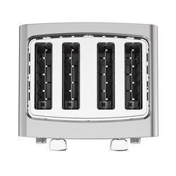 Black+Decker Stainless Steel Silver 4 slot Toaster 7.6 in. H X 11.8 in. W X 10.6 in. D