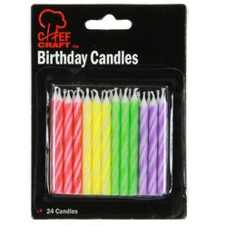 Chef Craft Multicolor Unscented Scent Birthday Candles