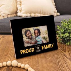 PGD Proud Army Family Black Wood Picture Frame 6 in.