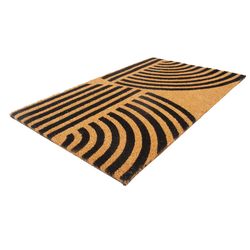 Entryways 30 in. W X 18 in. L Black/Natural Concentric Coir Door Mat
