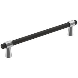 Amerock Mergence Contemporary Bar Cabinet Pull 6-5/16 in. Matte Black Black 1 pk